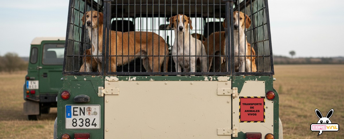 Vinilo adhesivo para transporte de animales vivos, ideal para remolques, señalización clara y visible en carretera