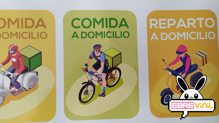 vinilos adhesivos comida para llevar