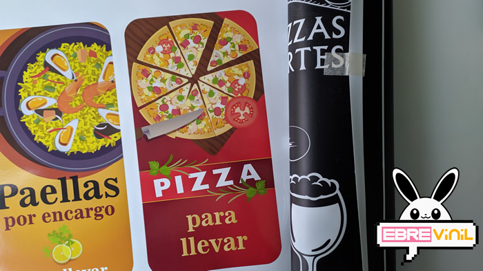 vinilos adhesivos comida para llevar