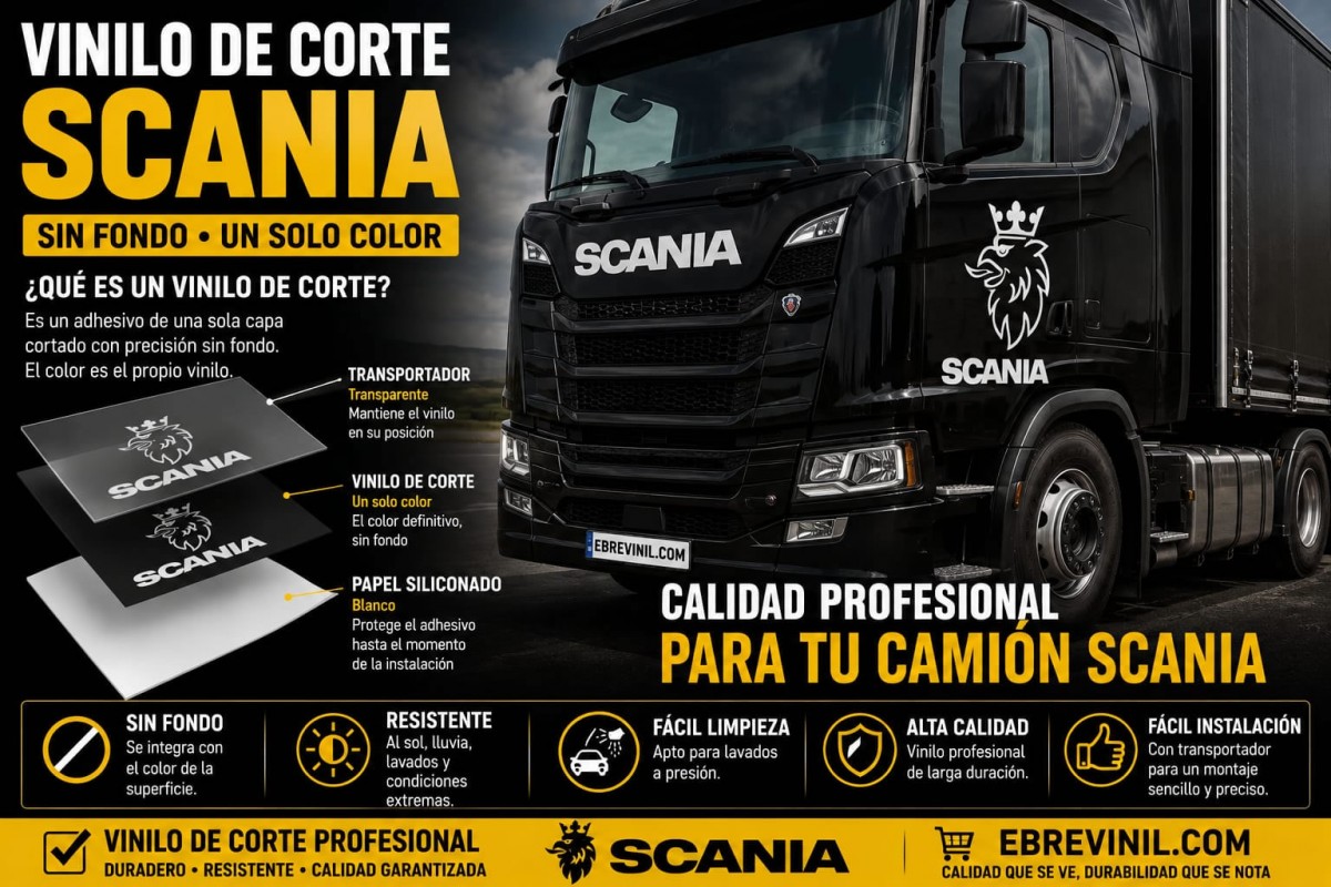 vinilos adhesivos de corte camiones SCANIA