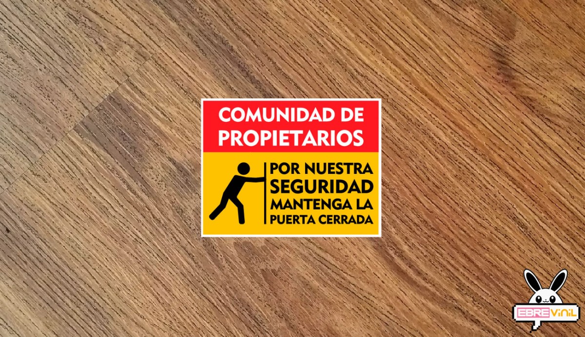 vinilos adhesivos mantenga puerta cerrada