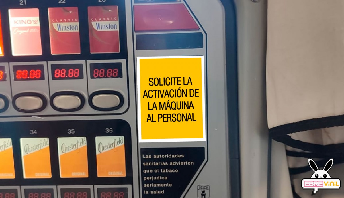 vinilos adhesivos máquinas de tabaco