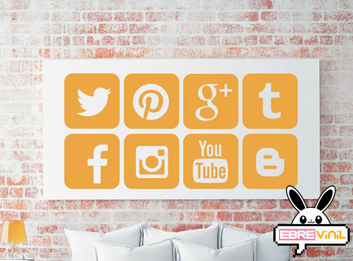 vinilos adhesivos redes sociales