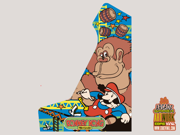 vinilos bartop donkey kong