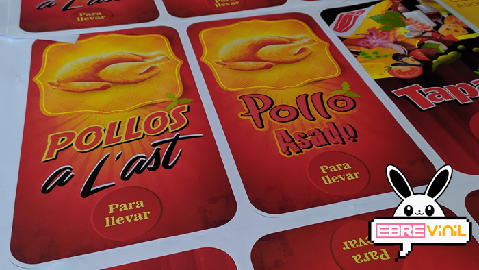 vinilos carteles comida para llevar