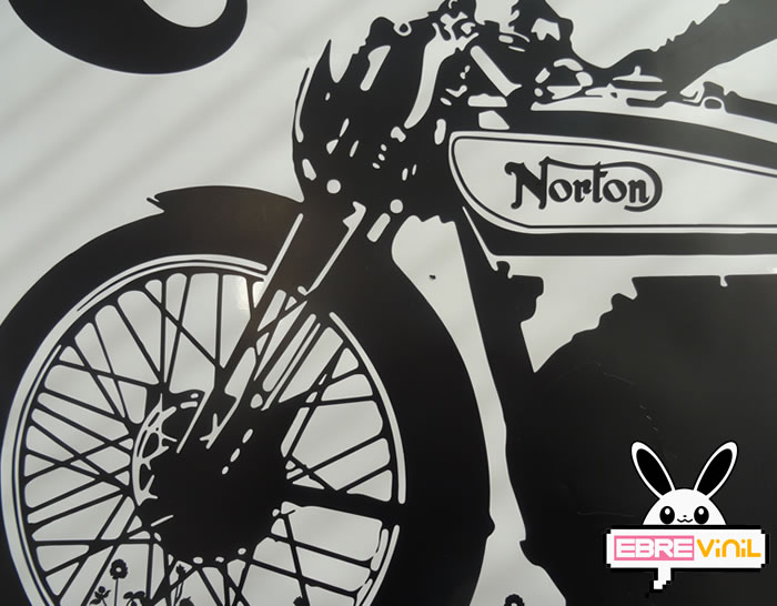 vinilos decorativo vintage norton