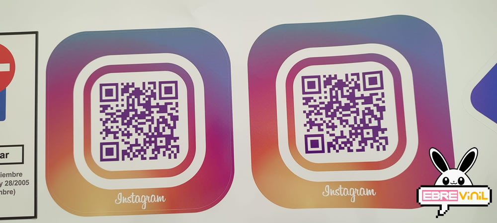 vinilos decorativos códigos qr INSTAGRAM