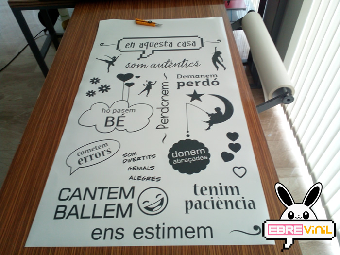vinilos decorativos frases catalán