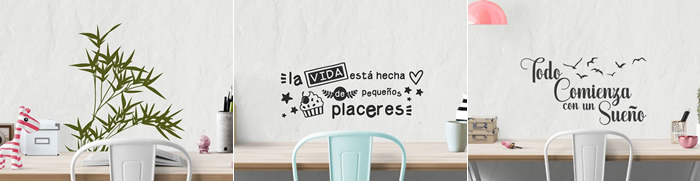 vinilos decorativos inspiradores frases textos