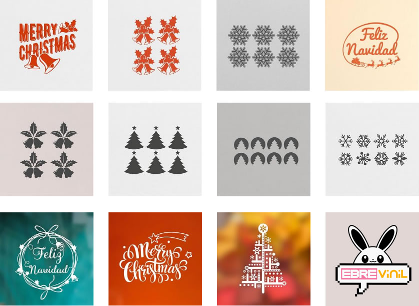 vinilos decorativos navidad personalizados
