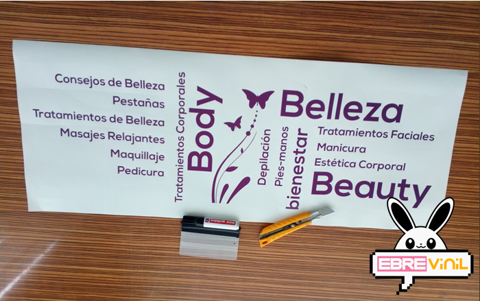 vinilos decorativos para cristales de peluquerías