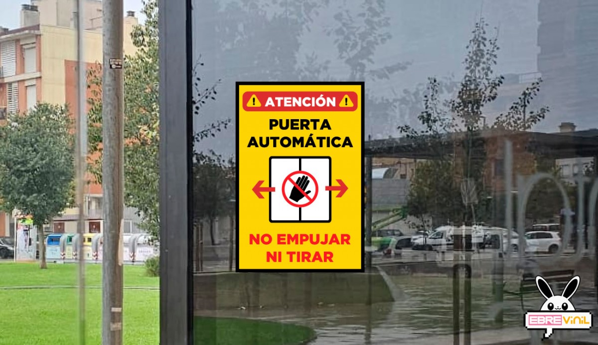pegatinas puertas correderas automaticas personalizados