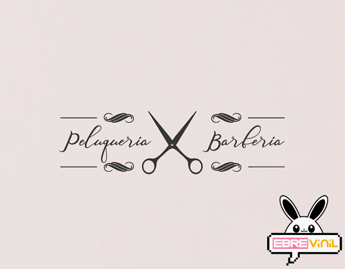 Vinilo decorativo Peluquería - Barbería