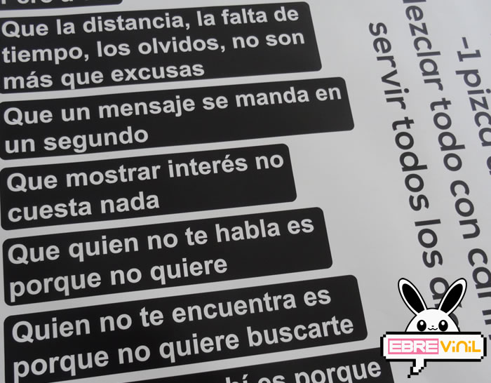 vinilos decorativos personalizados frases textos palabras