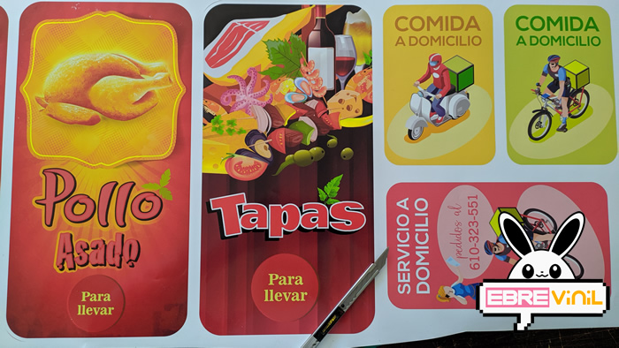vinilos decorativos tapas bares para llevar