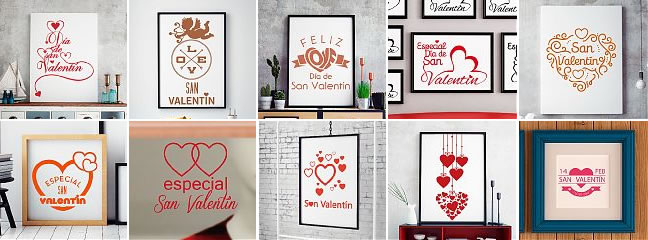 vinilos adhesivos para escaparates especiales san valentín