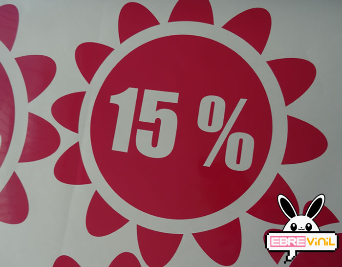 vinilos adhesivos escaparates rebajas de verano