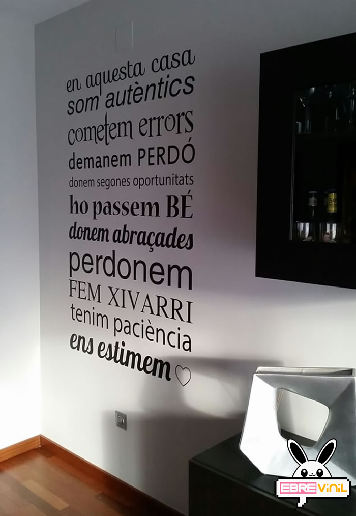vinilos frases catalan català
