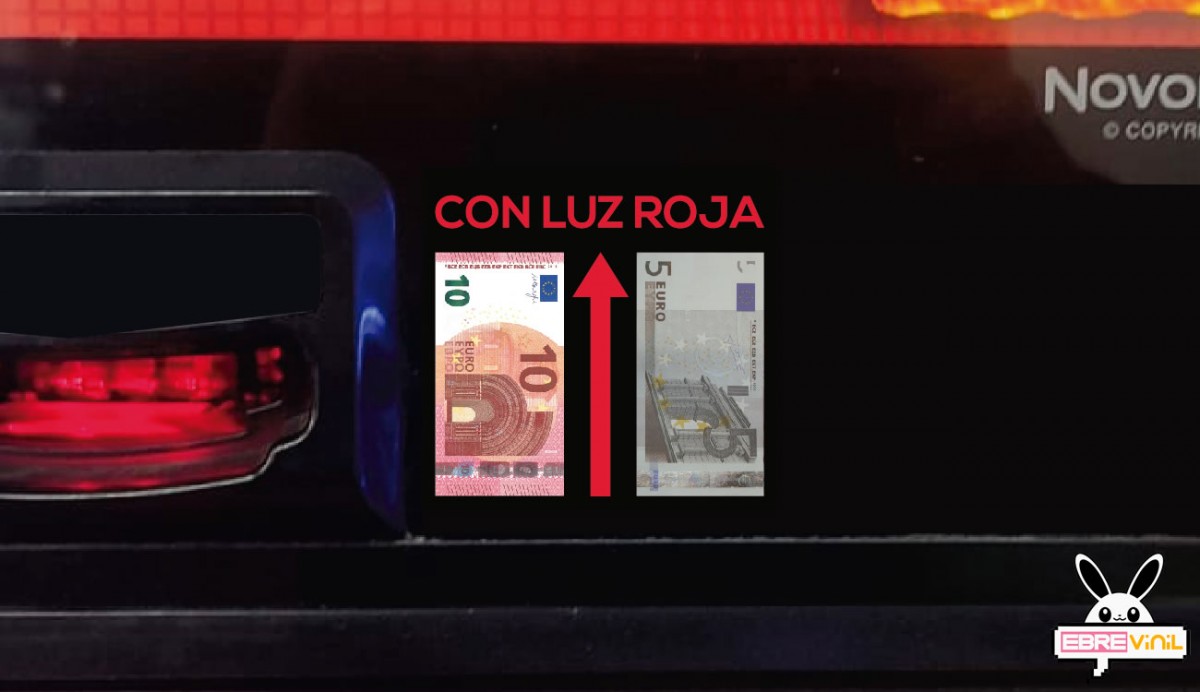 vinilos máquinas expendedoras billetes