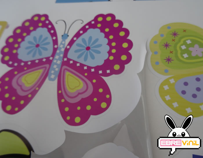vinilos mariposas infantiles dormitorio