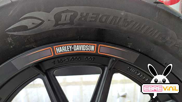 decoraciones llantas harley-davidson