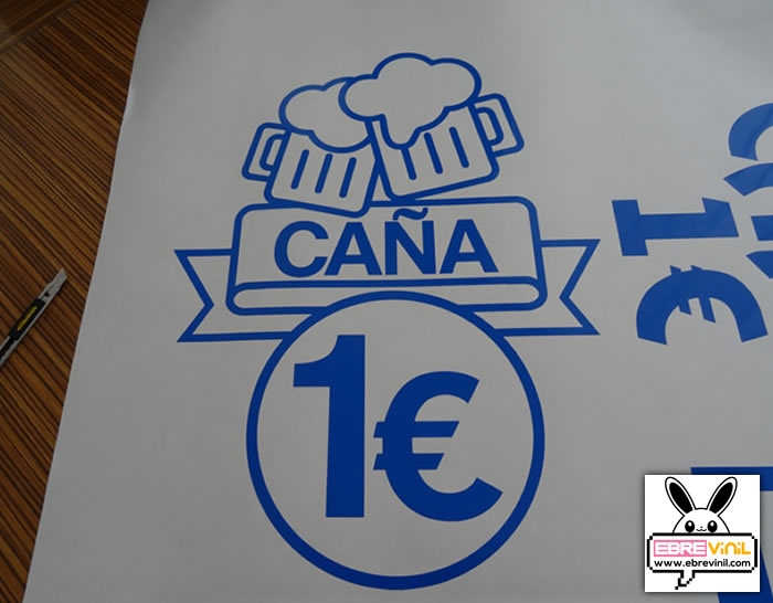 vinilos adhesivos para adornar un bar