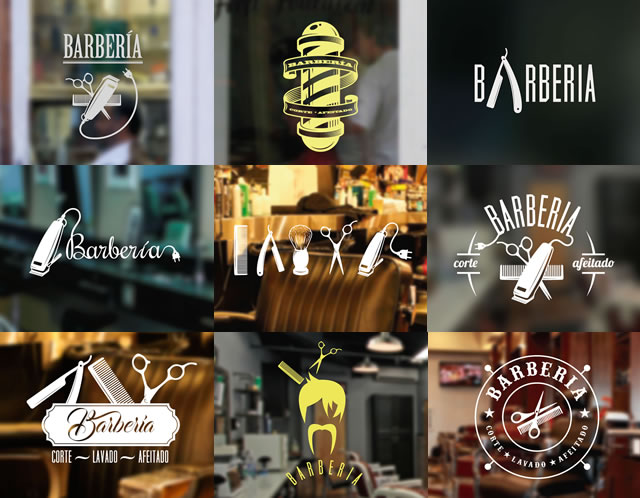 vinilos para barberia