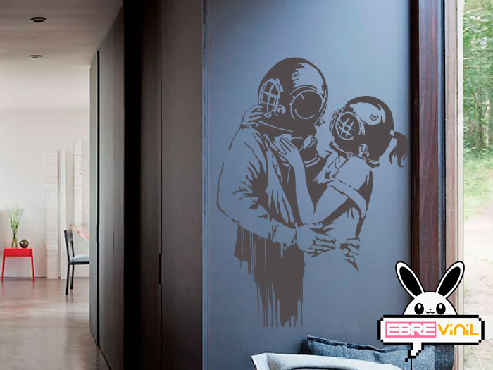 vinilos paredes Think Tank Banksy