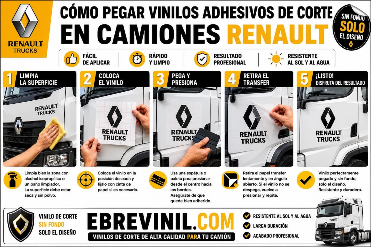 vinilos pegatinas adhesivos camiones renault trucks trailers furgonetas