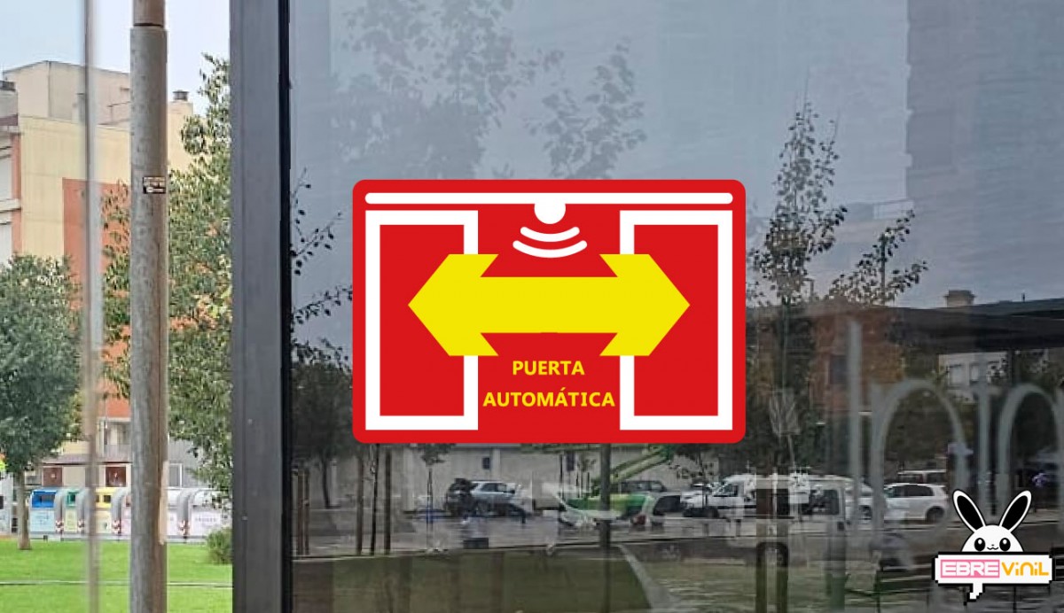 vinilos personalizados puertas de cristal automaticas
