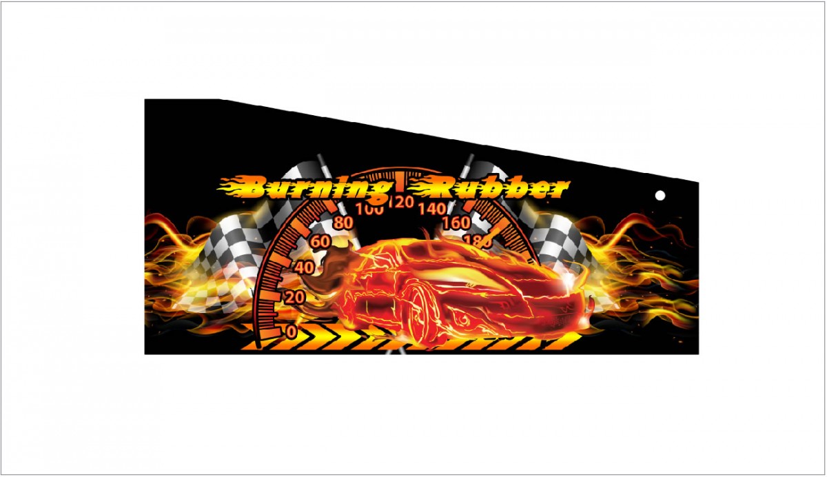 laterales pinball temática coches de carreras