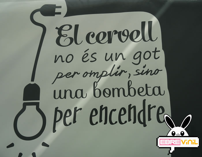 venda vinils decoratius amb frases i textes català