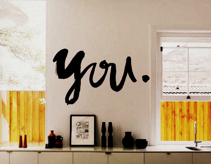 Vinilo Letras Decorativas "You" 